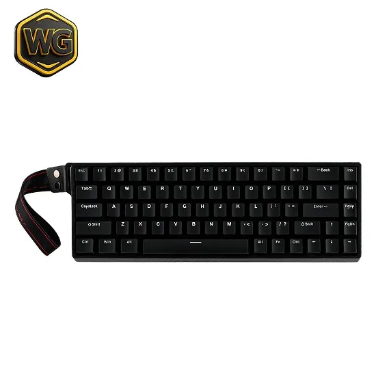 AULA pc gear AULA WIN68 HE Magnetic Gaming Keyboard – Black front view